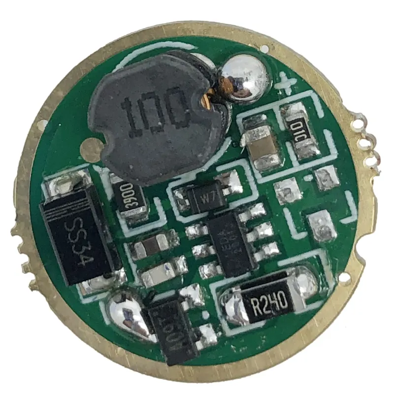 17MM 3-15V 1A 2A Single Mode Driver Papan Sirkuit untuk CREE Q5/R2/R5/T6/L2/V2/V5