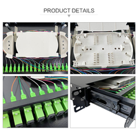 SC/UPC Full Load dengan Pigtail 12 24 48 96 Core ODF Patch Panel Kotak Terminasi Serat Optik