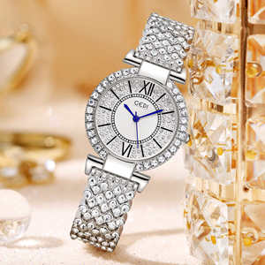 Reloj de Cuarzo GEDI 52057 para Mujer, con Diamantes, Aleación de Acero, Cristal, Diseño de Lujo, Estilo <span class=keywords><strong>Cielo</strong></span> Estrellado, Popular <span class=keywords><strong>en</strong></span> Internet - Product Image 2