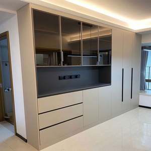 Aimsp Aparador de Madera, Mueble para Vinos Personalizado con Cristal para el Hogar - Product Image 2