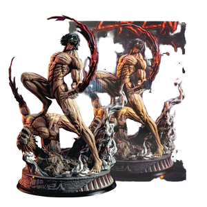 Eren Yeager & Mikasa Ackerman 25cm PVC modello di azione giocattolo per bambini modello dectazione Anime attacco sulla figura di titano Eren Yeager figura - Product Image 3