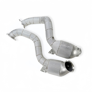 ส่วนหัวท่อไอเสียกีฬาสำหรับ <span class=keywords><strong>Aston</strong></span> <span class=keywords><strong>Martin</strong></span> <span class=keywords><strong>DB11</strong></span> 4.0T 2016 - <span class=keywords><strong>2022</strong></span> SS304ประสิทธิภาพการแข่งท่อไอเสียเครื่องฟอกไอเสีย - Product Image 1