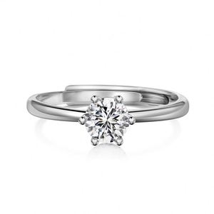 Dylam Charm Birthstone Birthday Jewelry <b>Rings</b> S925 <b>Silver</b> Rhodium Rose Gold 18K Gold Plated <b>Solitaire</b> Diamond <b>Rings</b> for Women - Product Image 1