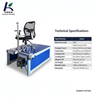 Machine d'essai de stabilité avant et arrière pour chaise de bureau |   Testeur de stabilité des sièges d'intérieur |   Instrument de test de meubles BIFMA X5.1