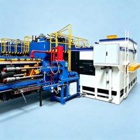 Four de chauffage industriel pour billettes d'aluminium 1250T, 28KW 380V, avec contrôleur PLC, pour presse d'extrusion, Afrique