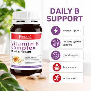Suplemento de Complejo Vitamínico B de Fábrica GMP Shecome, Vitamina B6 B12 C, Apoyo Energético e Inmunológico, 60 Cápsulas de Complejo Vitamínico B - Product Image 3