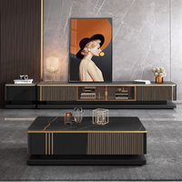 Foshan Mobilier de salon en bois de qualité E1 pour la maison Table basse d'appoint pour le bureau Meuble TV Meuble TV Table basse centrale