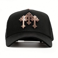 Casquette de baseball sport en daim chromé or rose de qualité supérieure, style vieilli, avec visière incurvée, nouvelle collection originale EL Barbas Hats