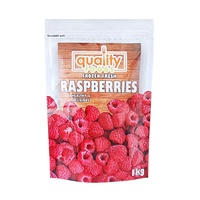 Custom Logo Plastic Bevroren Aardbei Framboos Blueberry Blackberry Zak Pakket Bevroren Fruit Verpakking Met Hersluitbare Rits