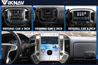 Radio mobil Android 13 13.6 inci, untuk Chevrolet Silverado GMC SIERRA 2013-2020 Carplay pemutar Multimedia Unit kepala navigasi GPS