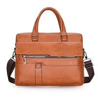 Grand sac porte-documents en cuir PU Vintage Vente en gros de sacs à main de haute qualité pour hommes Sac de messager pour le bureau et les mains