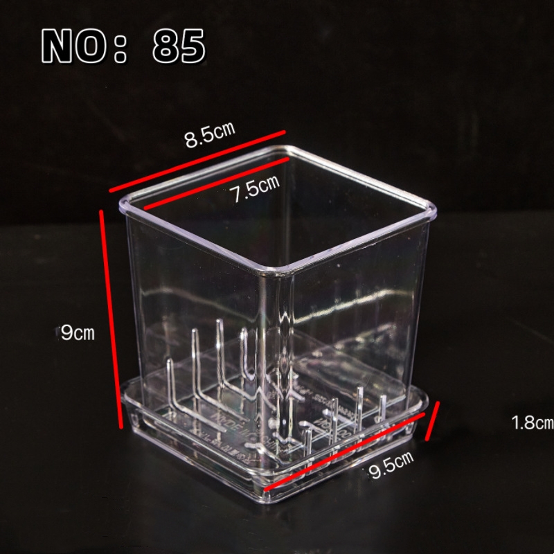 Trasparente 8 cm (con vassoio)