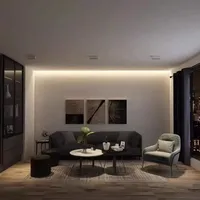 Profilé LED en aluminium pour plafond, éclairage linéaire en saillie, canal lumineux pour plafond, décoration lumineuse pour plâtre