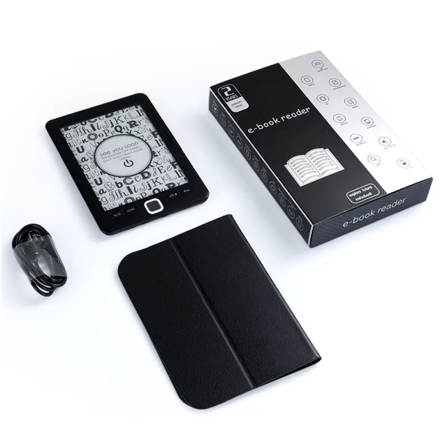 2026 New Android 6'' E-Book Tablet E-Reader with E-Ink Screen E-Paper Protect Eyes Wi-Fi 800x600 Resolution Supports PDF/Doc