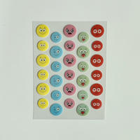Patchs hydrocolloïdes pour boutons Factory Five-color Cute Emoticons, 30 patchs, service de marque privée, tous types de peau, boutons