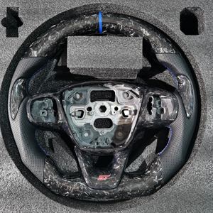 Volant <span class=keywords><strong>sport</strong></span> en cuir forgé avec affichage LED chauffant personnalisé pour Ford Fusion <span class=keywords><strong>Fiesta</strong></span> Explorer Focus Mk3/Mk2/<span class=keywords><strong>Mk7</strong></span>/S550 - Product Image 2