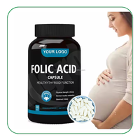 Ausreson Capsules d'acide folique Vitamine B2 Fer Supplément prénatal Dha B9 Capsules d'acide folique pour les femmes enceintes