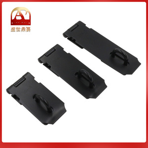 กลอนประตูสแตนเลส สีดำ ล็อคตู้ ล็อคกุญแจ ทนทานสำหรับประตูไม้ - Product Image 5