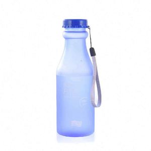 Bpa Free <b>Plastic</b> Water Bottle With Strap Candy Color Screw-On Cap For Outdoor Hiking Camping Travel Unisex Minimalist Design - Product Image 2