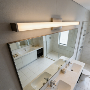 Long Chrome Salle De Bains Dimmable <span class=keywords><strong>Miroir</strong></span> Lampe Décorative Moderne Bain <span class=keywords><strong>LED</strong></span> Applique Murale 5CCT - Product Image 2