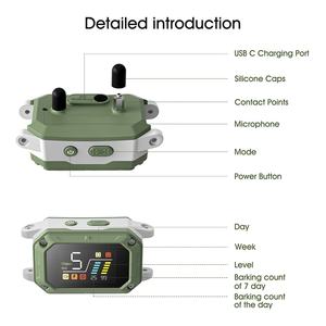 सी-प्रमाणित पेशेवर एंटी-बार्किंग कुत्ते प्रशिक्षण कॉलर बुद्धिमान रंग स्क्रीन कंपन इलेक्ट्रिक शॉक गर्म बिक्री - Product Image 5