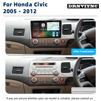 Autoradio Android 2K 7870 Carplay GPS Lecteur audio vidéo Écran stéréo Système multimédia pour Honda Civic 8 FK FN FD 2005 - 2012