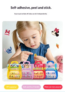 สติ๊กเกอร์ติดเล็บลายการ์ตูนเจ้าหญิงน่ารัก สไตล์กระเป๋านักเรียน สำหรับเด็กผู้หญิง ของเล่นเด็ก ของขวัญ - Product Image 6