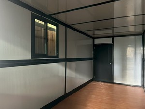 Thép hiện đại bánh sandwich bằng gỗ Bảng điều khiển mô-đun ngoài trời cấu trúc phẳng gói gấp container nhà cho trung tâm xây dựng văn phòng - Product Image 3