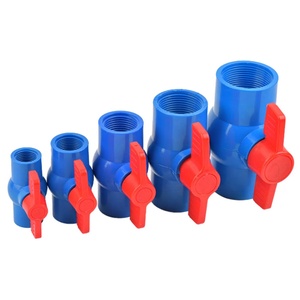 20/25/32/40mm Grey/Blue/White PVC Garden Pipe <b>Switch</b> Ball Valve <b>Adapter</b> Agriculture Water Pipe Fittings Connection Valve - Product Image 1