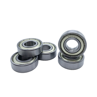 6201 ZZ Bantalan Bola Alur Dalam Baja Krom Kecepatan Tinggi 25x32x10mm Pelindung Logam Ganda Pengganti Motor Listrik Halus