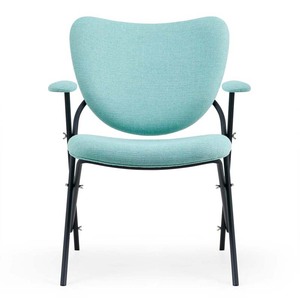 Mediados del siglo Moderno marco de metal rojo tela Oficina hotel ocio Silla <span class=keywords><strong>barcelona</strong></span> con reposabrazos cojín - Product Image 4