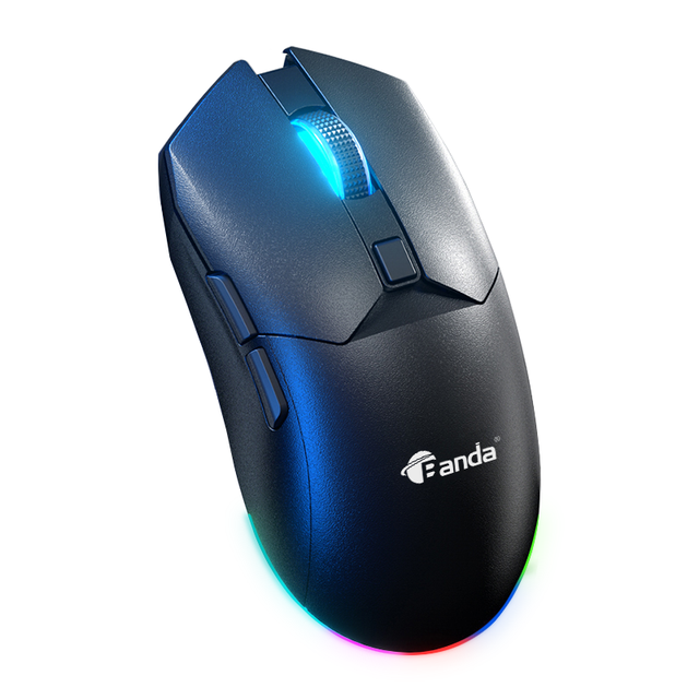 Lightweight Optical Backlit RGB Dual Mode Wireless Gaming Mouse Rechargeable Ergonomic 2.4GHz USB Receiver