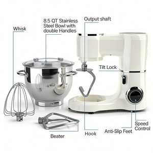 Nouveautés : <span class=keywords><strong>Robot</strong></span> pâtissier électrique 1500W, mélangeur alimentaire 6 vitesses, bol de 10L pour la cuisine domestique et la boulangerie - Product Image 2