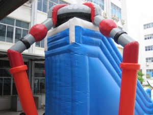 สไลเดอร์ยูเอฟโอเป่าลม PVC สำหรับเด็กปีนป่าย/เล่นน้ำ - Product Image 6