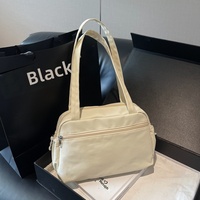 Sac de voyage en nylon au design simple, sac fourre-tout multi-poches, léger, sac à bandoulière décontracté pour femmes, avec logo personnalisé