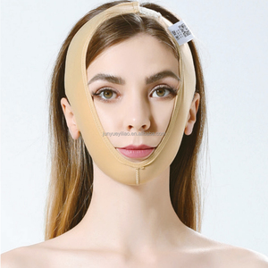 Prenda de Compresión Médica, Vendaje Elástico para Liposucción, Soporte Facial Mandibular, Moldeador de Cabeza en <span class=keywords><strong>V</strong></span>, Control Firme, Top de Spandex, 1 Pieza - Product Image 1