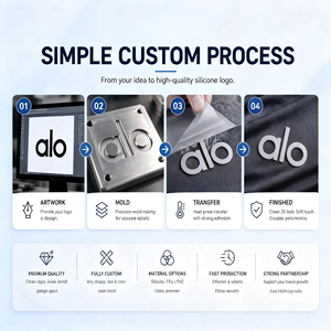 Custom Washable 3D Silicone <strong>Labels</strong> Eco-Friendly Wash-resistant Heat Transfer Roll <strong>Labels</strong> for Trendy Clothing <strong>Shoes</strong> Bags Hats - Product Image 3