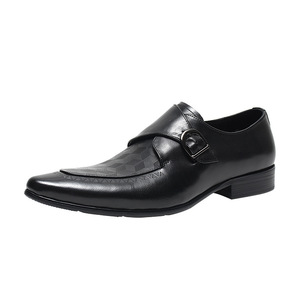 Elegantes <span class=keywords><strong>Zapatos</strong></span> Monk Strap <span class=keywords><strong>de</strong></span> Estilo Británico para Hombre, Casuales <span class=keywords><strong>de</strong></span> Negocios, con Punta en Pico, Acabado Brillante, Formales, Modernos, Transpirables y Duraderos para Primavera - Product Image 5