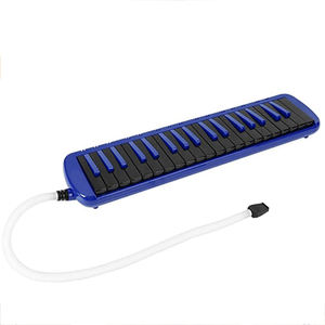 <span class=keywords><strong>Flauta</strong></span> de 37 Teclas de Color Azul y Negro, Instrumento Musical Educativo de Plástico, Melódica para Niños - Product Image 4