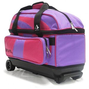 Sac de bowling BSCI Double Roller 2 Ball avec grand compartiment séparé pour chaussures de bowling, polyester 600-D - Product Image 3