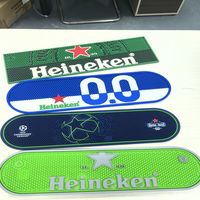Tapis de bar en caoutchouc écologiques de haute qualité, personnalisables, pour verres à vin, couleur et taille personnalisées, forme carrée