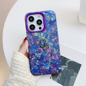 เคสโทรศัพท์มือถือ IMD TPU สำหรับ <span class=keywords><strong>iPhone</strong></span> 15 Pro ลายหัวใจสีทอง 5 สี กลิตเตอร์ ป้องกันเต็มรูปแบบ - Product Image 2