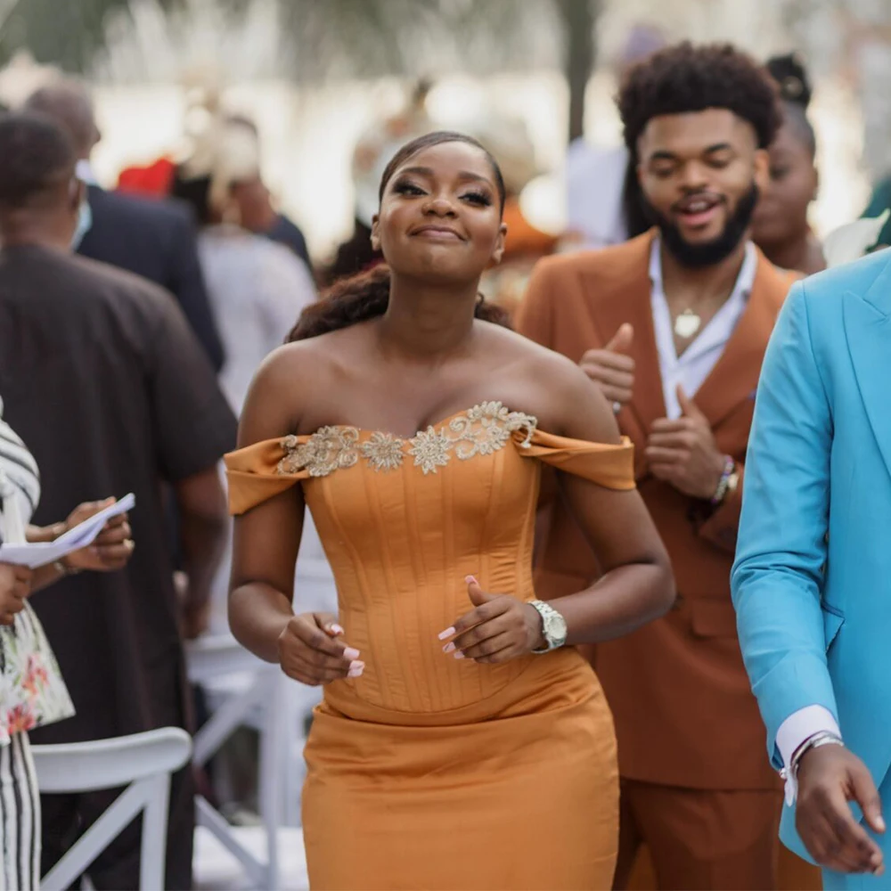 Traditional African Bridesmaid Dresses Plus Size Elegant Design