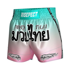 Pantalones Cortos de Muay Thai 100% Poliéster, Duraderos, para Boxeo Tailandés, Venta al Por Mayor - Product Image 1