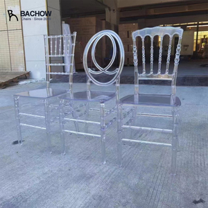 Sang trọng pha lê disassemblable ghế trong suốt Acrylic Ghế tựa lưng Chic Stackable cho đám cưới Lễ tiệc sử dụng hội trường - Product Image 1