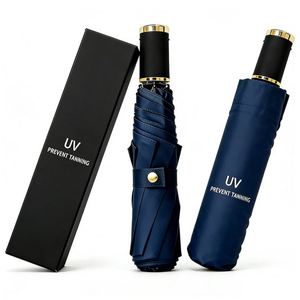 Dual-Use Folding <b>Umbrella</b> Customizable Extra <b>Large</b> Sunshade for Sun Rain Protection Modern Design Bulk Wholesale - Product Image 1