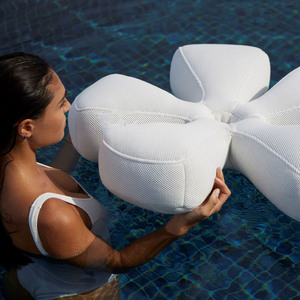 Sang trọng PVC Inflatable nước nệm hoa hồ bơi Float & vải Sun Lounger cho ngoài trời cho hồ bơi & bãi biển sử dụng - Product Image 6