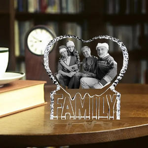 प्यार के लिए क्रिस्टल कस्टम फोटो 3 डी क्रिस्टल फ्रेम प्यार के लिए क्रिस्टल फ्रेम - Product Image 6