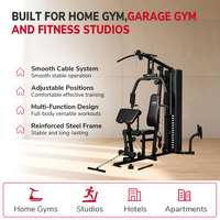 Équipement de musculation, machine de gym, système de gym à domicile avec deux blocs de poids et support technique après-vente