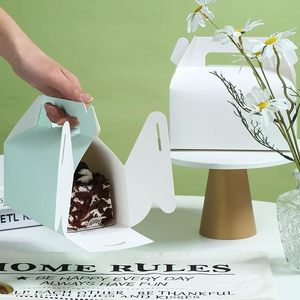 Đầy Màu sắc thủ công Quà tặng đám cưới kẹo có thể gập lại Hộp bao bì bữa tiệc sinh nhật Bánh tráng miệng Baking hộp đầu hồi với xử lý - Product Image 6